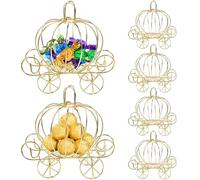 DOITOOL 12 Pcs Metal Carriage Candy Boxes Wedding Bridal Shower Favor Boxes Party Decorations Treat Containers for Kids And Adults