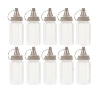 DOITOOL 12 Pcs Mini Squeeze Bottles for Sauces with Leakproof Design, 30ml Reusable Plastic Bottles for Outdoor Barbecues and Lunch Boxes