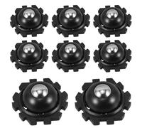 DOITOOL 12 Pcs Self Adhesive Mini Swivel Caster Wheels with Steel Balls, Universal Appliance Rollers for Furniture and Kitchen Storage Boxes, Easy DIY Assembly for Organizing and Moving