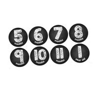 DOITOOL 12 Pieces Milestone Month Decals Months Photo Stickers for Shower Birthday Safe Decorative Art Decals for Newborn Memory Photos