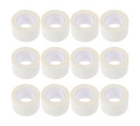 DOITOOL 12 Rolls Breathable Paper Tape Non-Woven Fabric Protects Skin and Can Be Cut to Length First Aid Tape for Care and Fixing