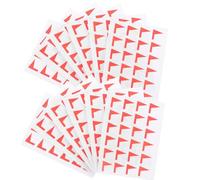 DOITOOL 12 Sheets Flag Shaped Label Stickers Self-Adhesive Map Marking Labels for Organizing Storage Bins and Planning with Easy Peel Design Red Small Flags for Daily Use