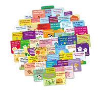 DOITOOL 120 pcs Lovely Lunchbox Notes Cards for Double Sided Paperboard with Cute Cartoon Jokes Fun Party and School Game Cards for Boys