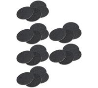 DOITOOL 120pcs Black Carborundum Pedicure Replacement Sandpaper Discs for Foot Files Callus Remover Tool Sturdy Disposable Sandpaper Discs to Remove Calluses and Dead Skin at Home