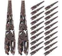 DOITOOL 120Pcs DIY Bead Caps Trumpet Flower Shaped End Caps for Jewelry Making for Bracelets Necklaces and Earrings Luxurious Color Appearance
