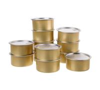 DOITOOL 12pcs 100ml Small Aluminum Food Cans with Tear-off Lids Empty Cake and Dessert Tins Pet Food Storage Containers for Cat and Dog Treats Refillable Boxes for Kitchen and Travel