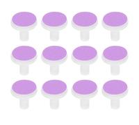 DOITOOL 12pcs Baby Nail Trimmer Pads, Electric Baby Nail File Replacement Heads Accessory for 1-6 Months Use, Purple