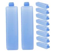 DOITOOL 12pcs Cooler Ice Pack Reusable Freezer Cooling Ice Pack 6.56x1.45x1.45in Pe Crystal Material Quick Cooling Practicable for Coolers and Milk Storage Outdoor Adventures Cold Chain