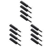 DOITOOL 12pcs Drawer Door Closer Damper Invisible Black Rebounder Magnetic Hardwares System Adapter Abs Push Latches Parts Cupboard Release Press Furniture for Close Open Heavy