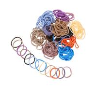 DOITOOL 12Pcs Elastic Rope Weaving Loom Kit Versatile Ponytail Holders Bands for Hair Durable Crafting for DIY Projects Potholder Weaving