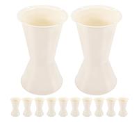 DOITOOL 12pcs Flower Bouquet Holder Bases - 11.8x7.5x7.5in Plastic Flower Stand for Wedding Centerpieces Event Decorations & Shop Supplies Size M