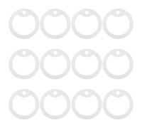 DOITOOL 12Pcs Glow in The Dark Pet Id Tag Silicone Covers Noise Reducing Sound Absorbing Sleeves for Dog Collar, Luminous Quiet Tag Protectors in Fluorescent Green