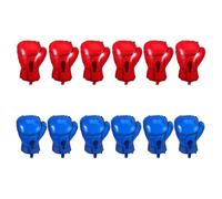 DOITOOL 12pcs Inflatable Boxing Glove Balloons - Boxing Party Decorations For Wrestling Theme - Sports Birthday Punching Gloves Shaped Balloon For Night Celebrations Party Favors