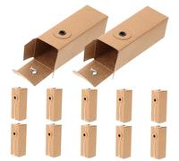 DOITOOL 12pcs Kraft Paper Cosmetics Packaging Boxes for Lipstick Perfume Essential Oils Storage and Wrapping Organizer