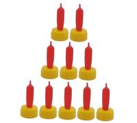 DOITOOL 12pcs Lamb Feeding Bottle Nipples for Young Livestock Bite-Resistant Milk Teats Suitable for Sheep Goat Calf Piglet Nursing Supplies Portable and Easy to Install