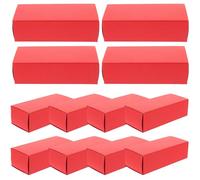 DOITOOL 12pcs Lipstick Wrap Storage Organizer Box Brown Kraft Paper Drawer Space-saving Enough Storage Space Stylish Practical Wrapping