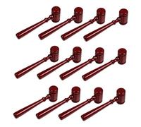 DOITOOL 12pcs Mini Wooden Judge Gavels for Sturdy Smooth Finish Roleplay Hammers Educational Courtroom Props for School Plays Auctions Legal Themed Parties and Halloween Cosplay