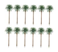 DOITOOL 12pcs Miniature Trees for Landscape Decor Realistic Mini Tree Adornment for Model Building Tabletop Gardens and Creative Imagination Development