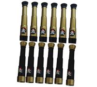 DOITOOL 12pcs Pirate-themed Monocular Telescope Toys for Kids Ages 3-5, Handheld Small Retractable Telescopes in Antique Brass and Black, Educational Nautical Accessories for Children’s Outdoor Play