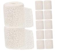 DOITOOL 12pcs Plaster Bandages Rolls for Craft Scenery Mold Making White Gauze Wraps for DIY Art Craft Supplies Quick Drying and Easy to Shape