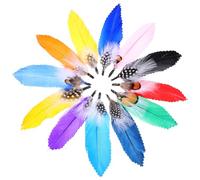 DOITOOL 12pcs Plumes Supplies Colored Decorations Bingo Crafts Plume Hats Party Glitter Hair Kit Festivals Bedazzling Headdress Colors Crafting Decorative Plumes