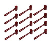 DOITOOL 12pcs Small Wooden Judge Gavels for Friendly Non Toxic Material Smooth Finish Role Play Hammers for Courtroom Auction Lawyer Costume Accessories Educational Creative Play Props