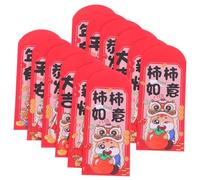 DOITOOL 12pcs Spring Festival Red Envelopes Year Horse Thick Paper Chinese Year Money Packets with Festive Horse Design for Lunar Family Business Use