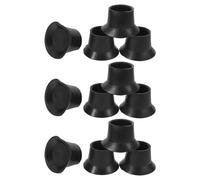 DOITOOL 12pcs Trampoline Leg Cap Tips Rubber Pads for Noise Reduction and Floor Protection, Non-slip Black Rubber Covers 1.3 Inch Inner Diameter, for Gym and Outdoor Use