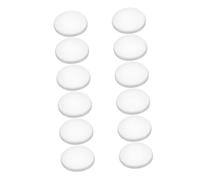DOITOOL 12pcs Transparent Silicone Wall Protector Pads for Door Knobs Self-Adhesive Mute Sound Door Handle Bumpers Flexible Collision Buffer for Home Bathroom Kitchen Walls