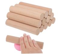 DOITOOL 12pcs Unfinished Hardwood Dowel Rods Long Diameter Wood Poles for Craft Making Model Building and DIY Projects Ergonomic Grip Natural Finish Easy to Work