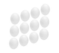 DOITOOL 12Pcs Wear-resistant Portable Fake Bird Eggs Realistic Water-filled Simulated Pigeon Eggs for Breeding Assistance