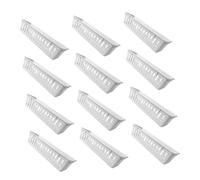 DOITOOL 12pcs White Plastic Pencil Basket Organizer Tray with Storage Bins, Desk Stationery Holder for Classroom and Home Office Supplies