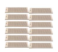 DOITOOL 12pcs Wooden Cross Stitch Frame for Bookmark DIY Embroidery Craft Accessories Rectangular 6x13cm Blank Wood Tags for Handmade Sewing Projects