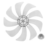 DOITOOL 14 Inch Aluminium Fan Blade Replacement, 9 Blade Fan Accessory | Replacement Propeller for Pedestal, Desk and Floor Fans, Metal Repair Part for Home, Office, Bedroom and Summer Cooling