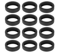 DOITOOL 14pcs Black Silicone Luggage Wheel Protectors Anti-Slip Shock Absorbing Covers for Suitcase Wheels Easy Installation Scratch Resistant Travel Caster Accessories