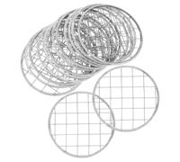 DOITOOL 14pcs Floral Lid for Flower Jar Mesh Sheet Floral Arrangement Organizer Multi-functional Tinplate Panel for Vase Pen Holder Home Hotel Use