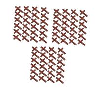 DOITOOL 150 pcs Wooden Cross Pendants DIY Craft Charms for Bracelet Necklace Making Religious Amulets with Flexible Material Creative Handcrafted Home Decoration Accessories