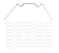 DOITOOL 150pcs Greenhouse W Wire Glass Clips Iron W Type Leaf Spring Clamps for Secure Glass Pane Fixing Garden Greenhouse Glazing and Wood Structures