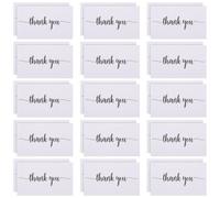 DOITOOL 150pcs Personalizable Thank You Cards for Small Business with Elegant Paper Material, Delicate Style, and Convenient for Writing, Suitable for Online Shop and Restaurants,