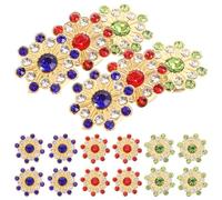 DOITOOL 150pcs Sparkling Rhinestone Embellishments for DIY Crafts Sunflower Rhinestone Accessories No Easy to Stick for Wedding Decorations Jewelry Making and Fashion Accessories
