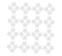 DOITOOL 150pcs White Wooden Snowflake Buttons for DIY Sewing Crafts Festive Winter Decorations for Clothing and Scrapbooking Projects