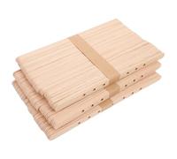 DOITOOL 150Pcs Wooden Wick Centering Tool Multiwick Candle Holder for DIY Handmade Candles Reusable Wick Guide for Precise Alignment