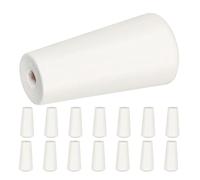 DOITOOL 15Pcs Beige Wooden Blind Cord Toggles Shutter Cord Pendants Vase Shape Bamboo Blinds Pulls for Window Curtains and Venetian