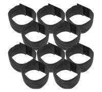 DOITOOL 15pcs Black Elastic Mourning Bands 5x30cm Hook and Loop Closure, Memorial Football Captain Armbands for Funeral Tribute and Sports Team Respect