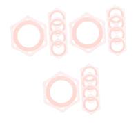 DOITOOL 15pcs Microphone Protection Ring Six-corner Protective Ring for Microphones Non-slip Holder Stand for Karaoke Accessory