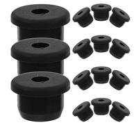 DOITOOL 15pcs Silicone Grommet Kit High Temperature Resistant Hole Plugs for Wires Cables and Plumbing Protection with Multiple for Door Window Drain and Electric Appliances