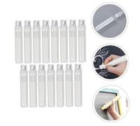 DOITOOL 15pcs Transparent Plastic Chalk Holders with Water-soluble Clip Cases for Classroom Office School Use Protects Chalk From Breaking and Stains Easy to Store and Rotate