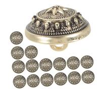 DOITOOL 15pcs Vintage Mushroom Metal Sewing Buttons for Coats Suits DIY Craft Decoration British Style Alloy Clothes Accessories