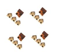 DOITOOL 16 pcs Miniature Thatched Cottage Houses Resin Micro Landscape Gardening Decoration for Fairy Garden DIY Bonsai Terrarium Desktop Ornaments