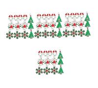 DOITOOL 160 Pcs Christmas Jewelry Making Charms with Enamel Green Tree Snowflake Bell Wreath Pendants for DIY Bracelets Necklaces Keychains Festive Accessories